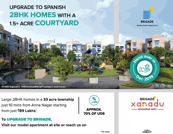 Upgrade to spanish 2 BHK homes at Brigade Xanadu Chennai